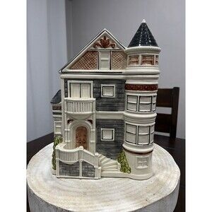 Vintage OTAGIRI 1982 Ceramic Victorian House Canister Cookie Jar Japan RARE